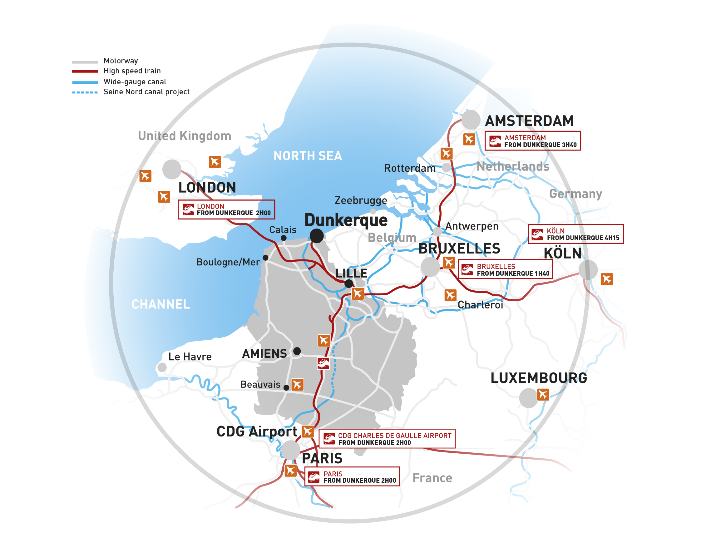 carte europe du nord