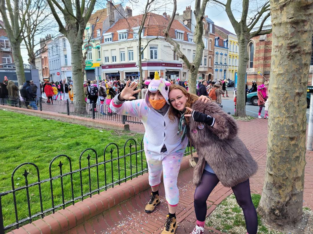 Sebastien Monnet déguisé au carnaval de dunkerque