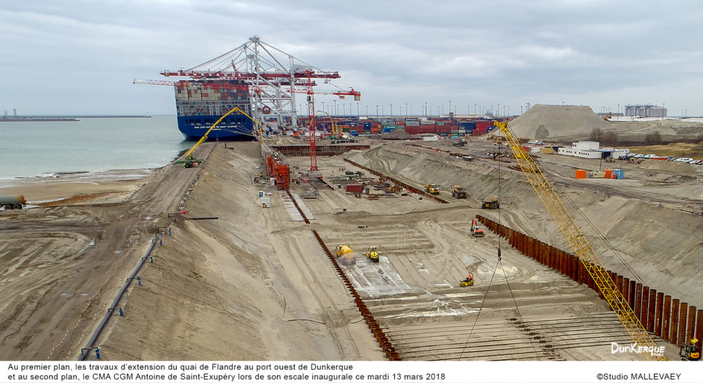 DUNKERQUE-PORT POURSUIT L’EXTENSION DU QUAI DE FLANDRE