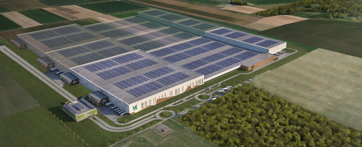 vue aerienne synthese gigafactory verkor dunkerque