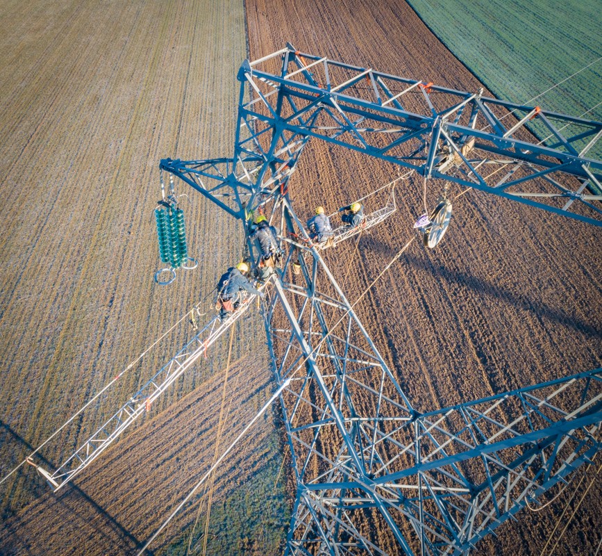 pylones électriques rte dunkerque