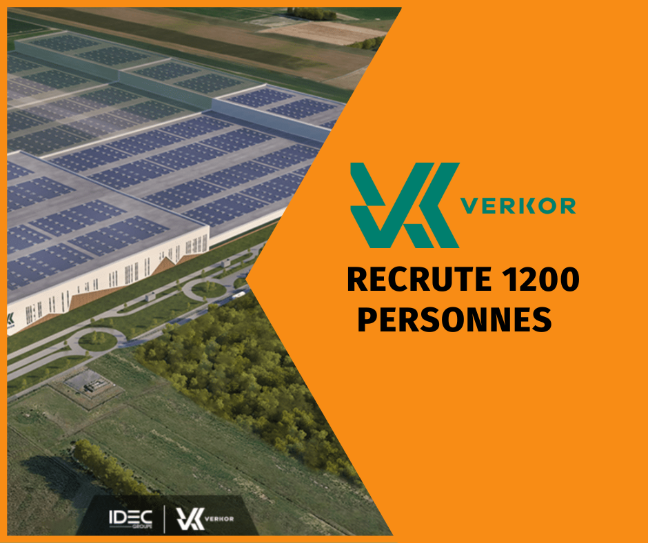 VERKOR recrute pour sa gigafactory à Dunkerque