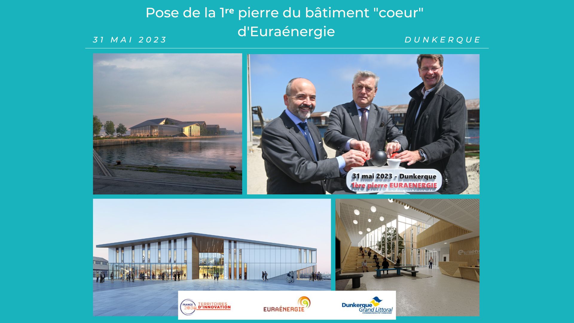 1re pierre bâtiment parc d'innovation cœur Euraenergie