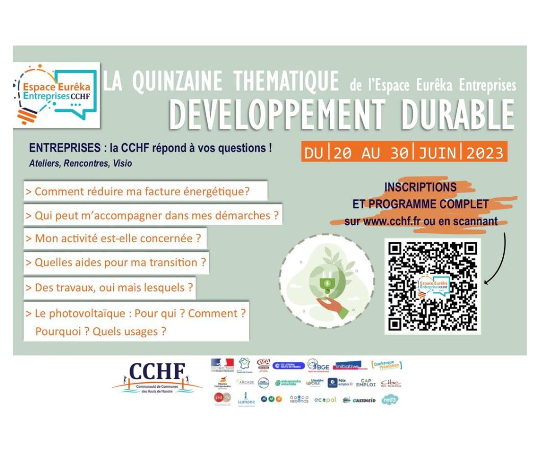 Quinzaine du développement durable à l’Espace Eurêka Entreprises de la CCHF