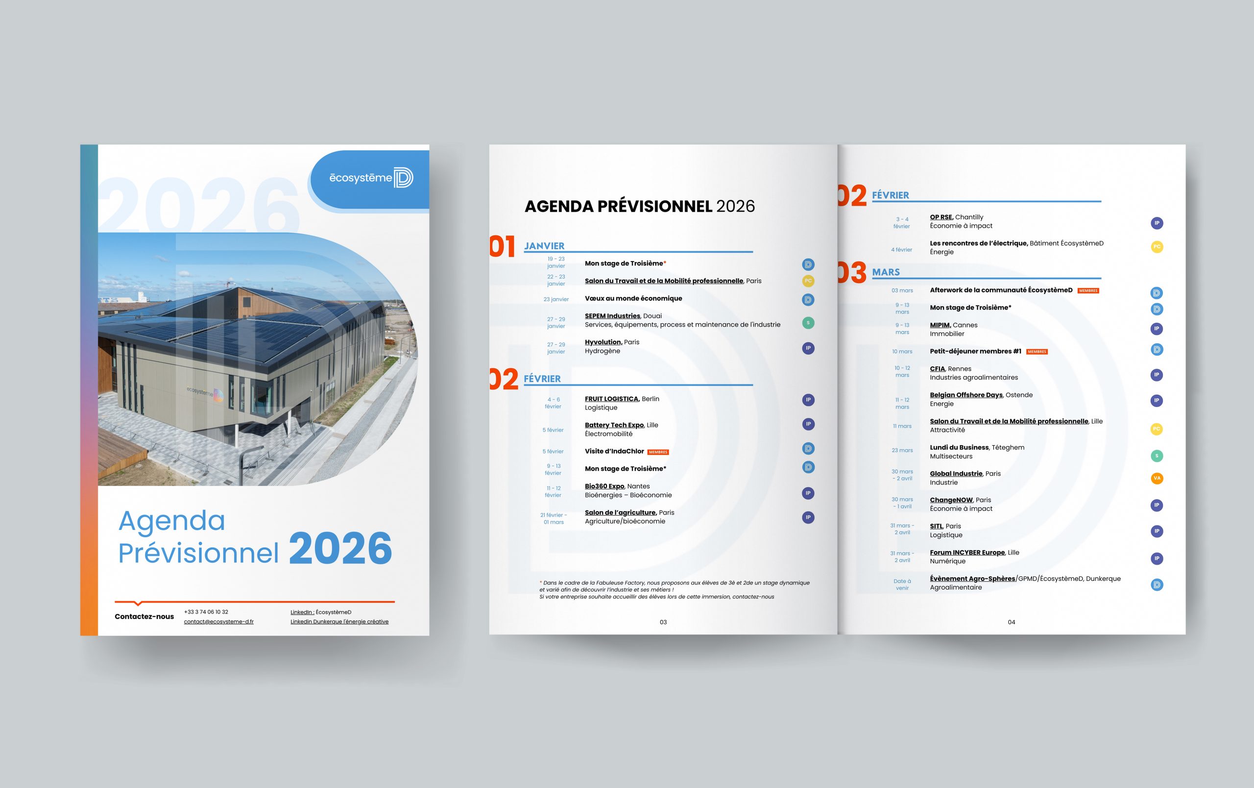 Découvrez l&rsquo;agenda prévisionnel 2026 des salons et évènements