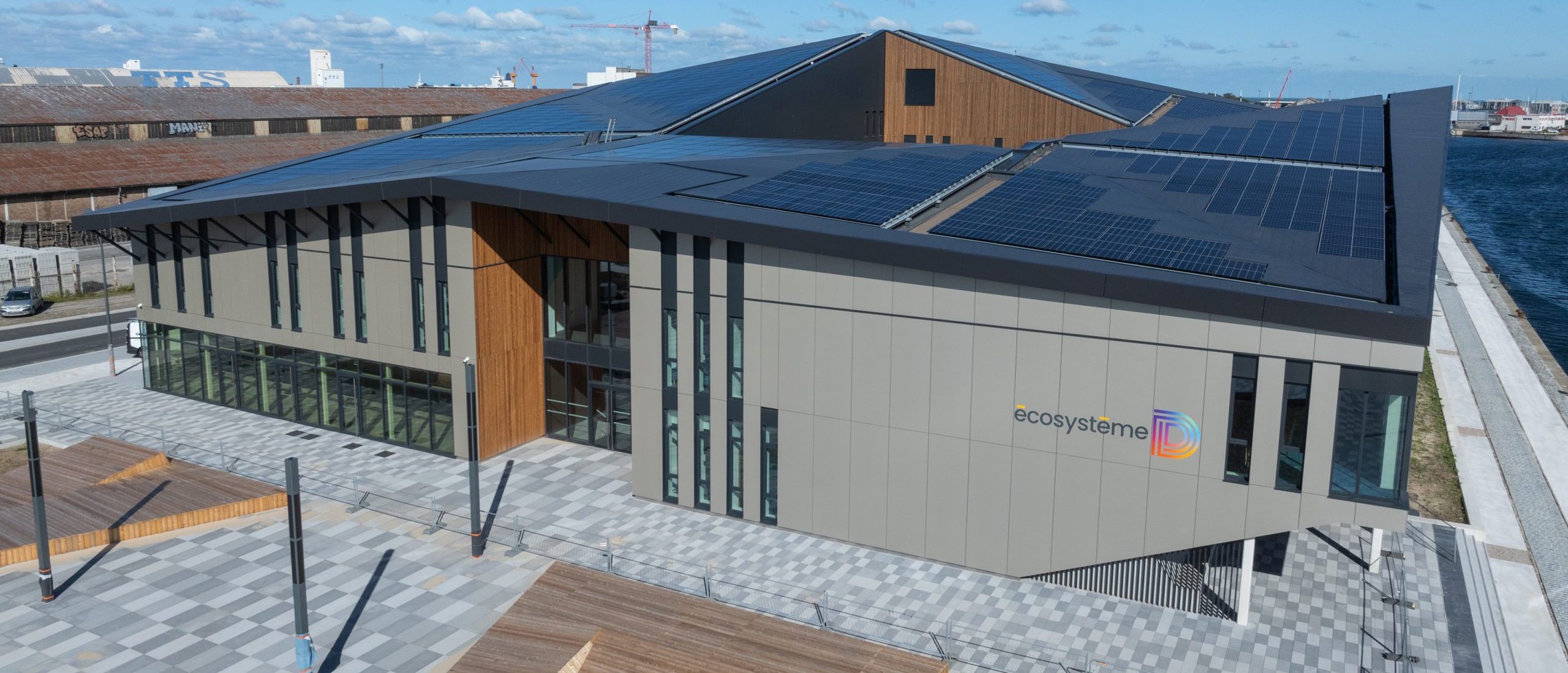 Vue aérienne bâtiment ÉcosystèmeD