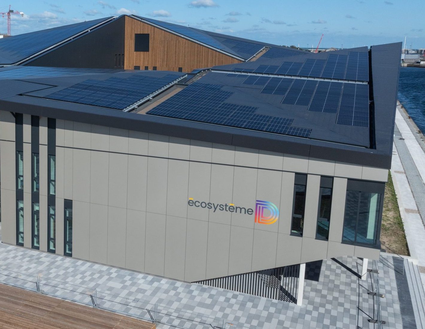 Vue aérienne bâtiment ÉcosystèmeD