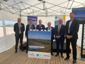 pose de la première pierre du poste RTE Flandre Maritime