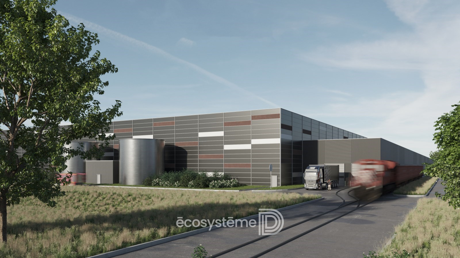 Logistics warehouse with rail siding - Entrepôts__1100286-0L