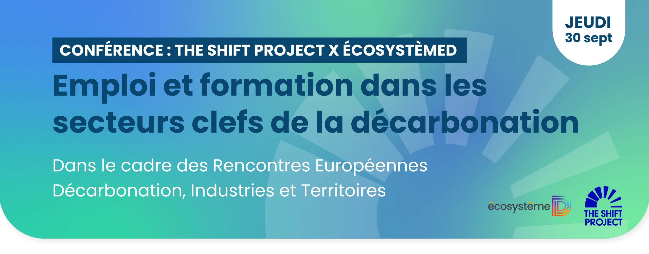 Participez à la conférence « Emploi et formation dans les secteurs clés de la décarbonation »