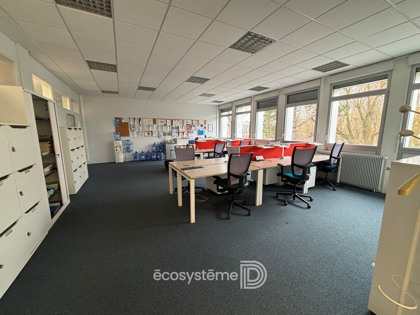 Office building with workshop