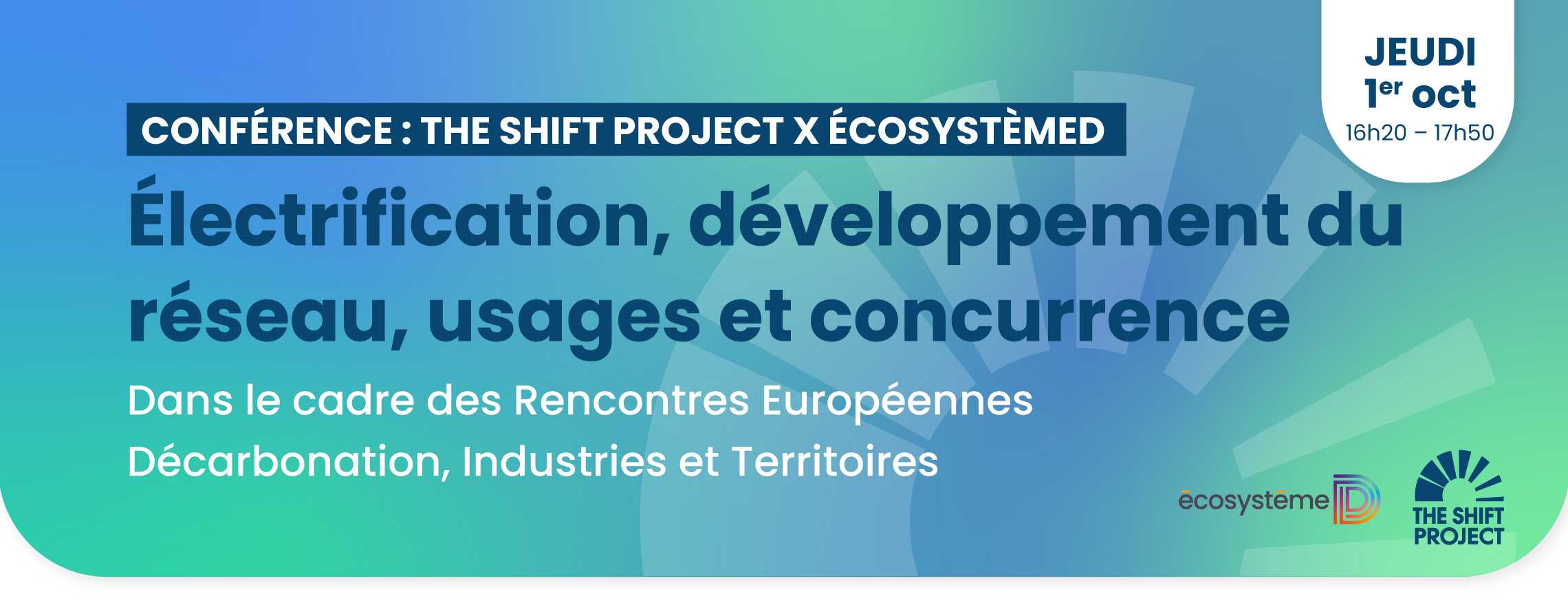 Participez à la conférence « Électrification, développement du réseau, usages et concurrence ».